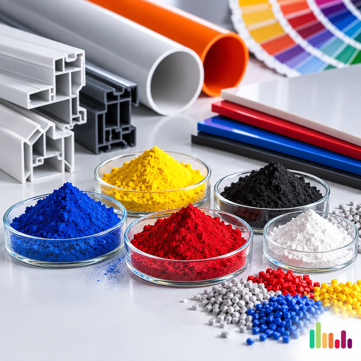 Pigment Selection for PVC Production: Heat Resistance, Dispersion and Color Stability | Tüver Pigment
